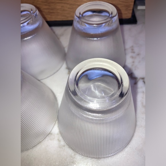 SIX Vintage Federal 1950’s Ribbed Norse Punch Glass Cups Mid Century Modern MCM - Picture 11 of 12